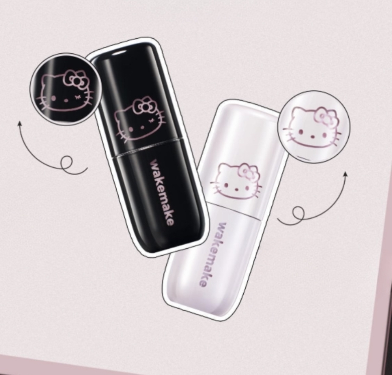（約5月頭到貨）🇰🇷韓國人氣 WAKEMAKE x Hello Kitty 限定版聯名組合唇彩（14/15色）💕