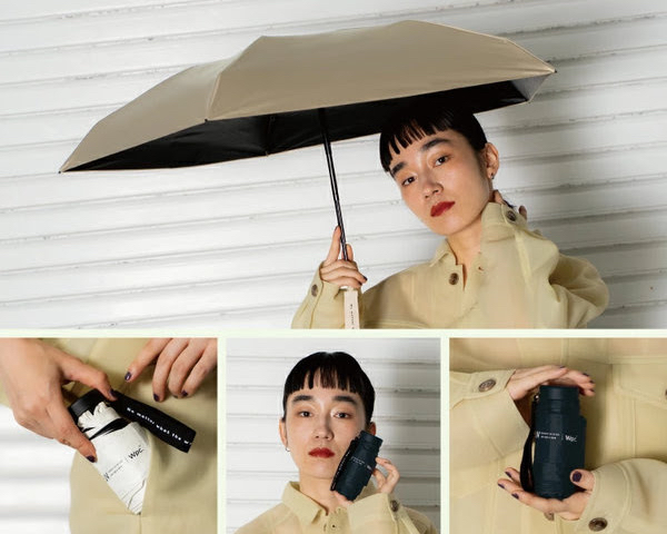 JA021 WPP096-18355306  涼感降溫極小口袋型遮光晴雨兩用折疊日傘