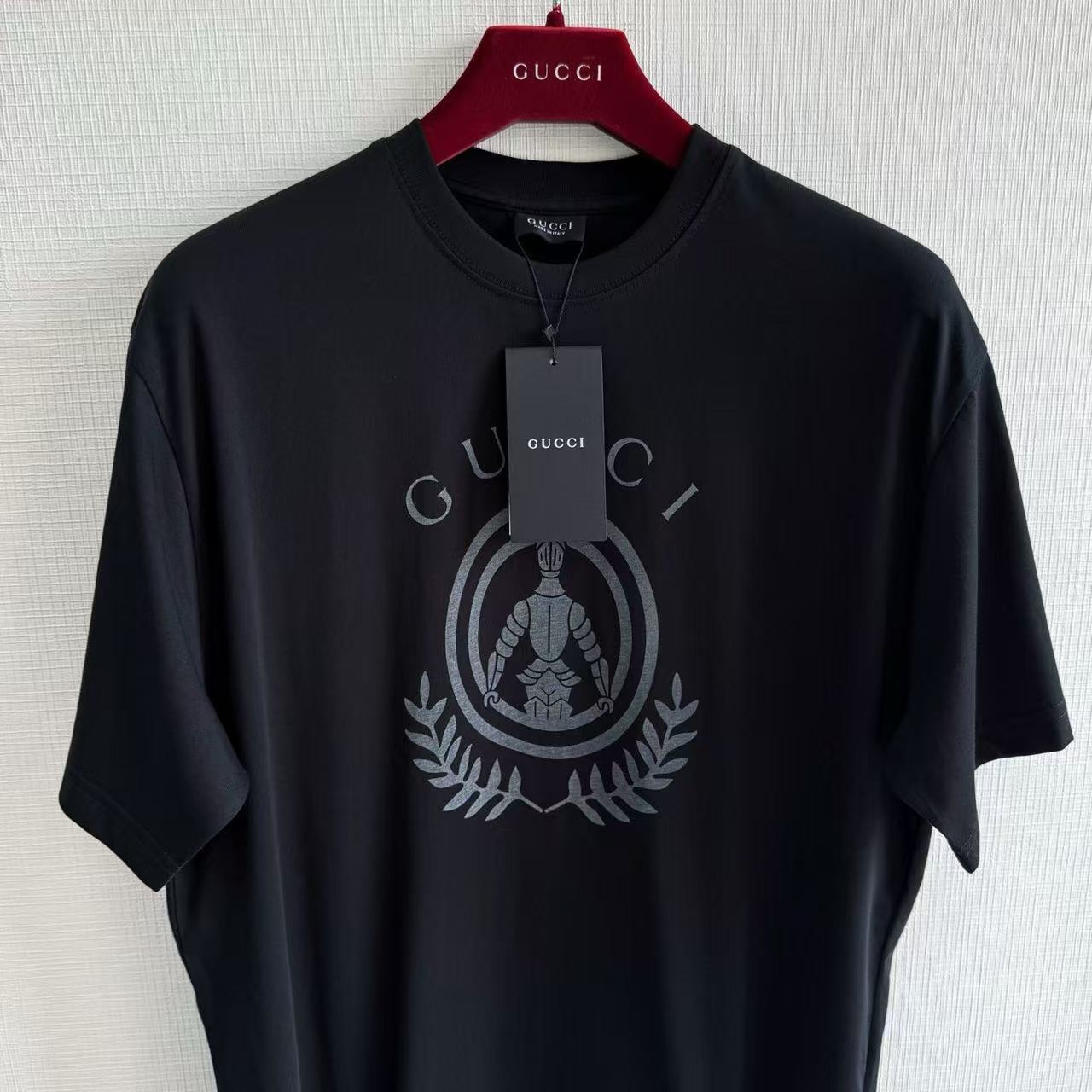 【原單】GUCCI 印花棉質針織短袖Tee