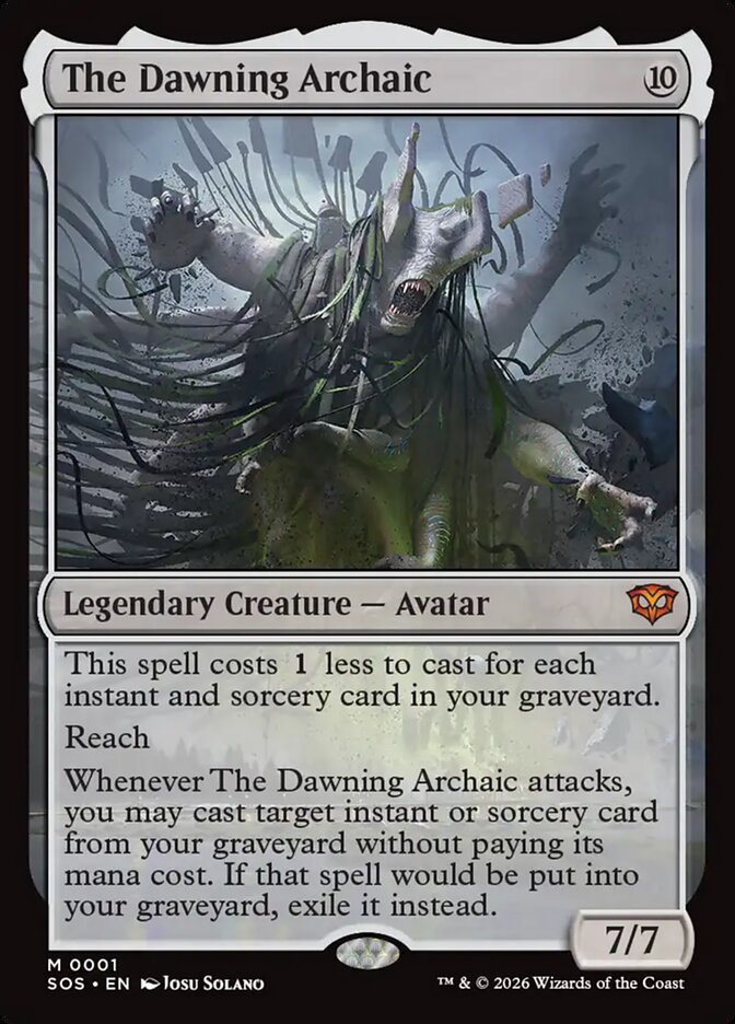 [EN] [Foil] The Dawning Archaic [SOS-001] M