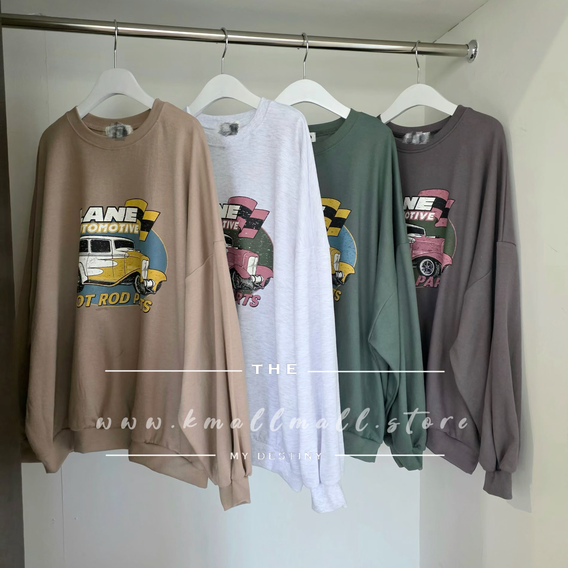 🍂Fall Pre order🍂 撞色print薄衛衣