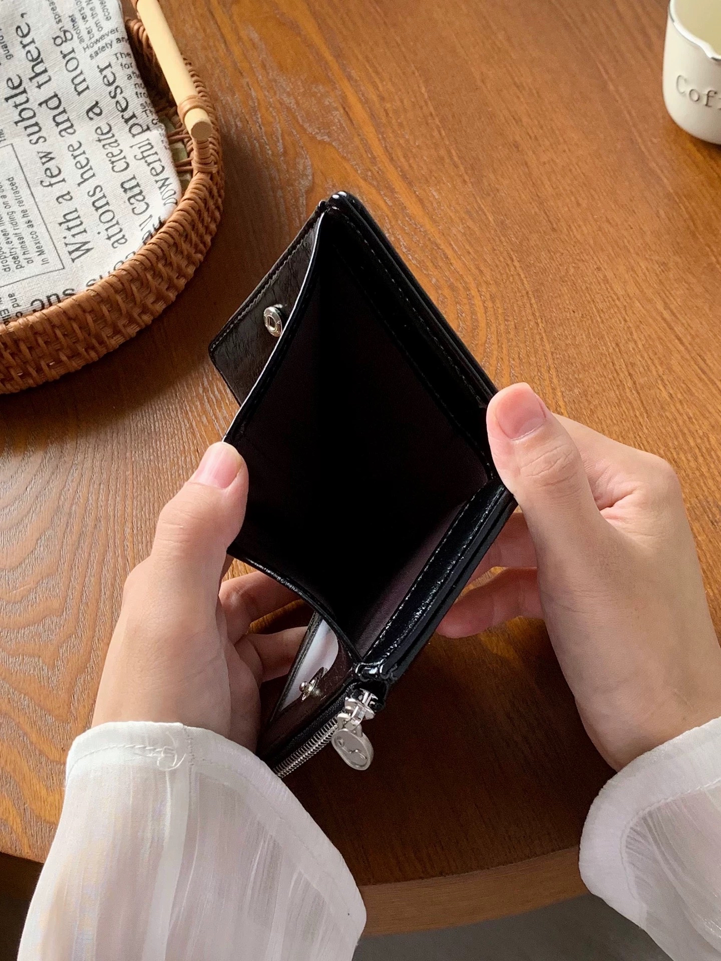 Korean Wax Leather Wallet