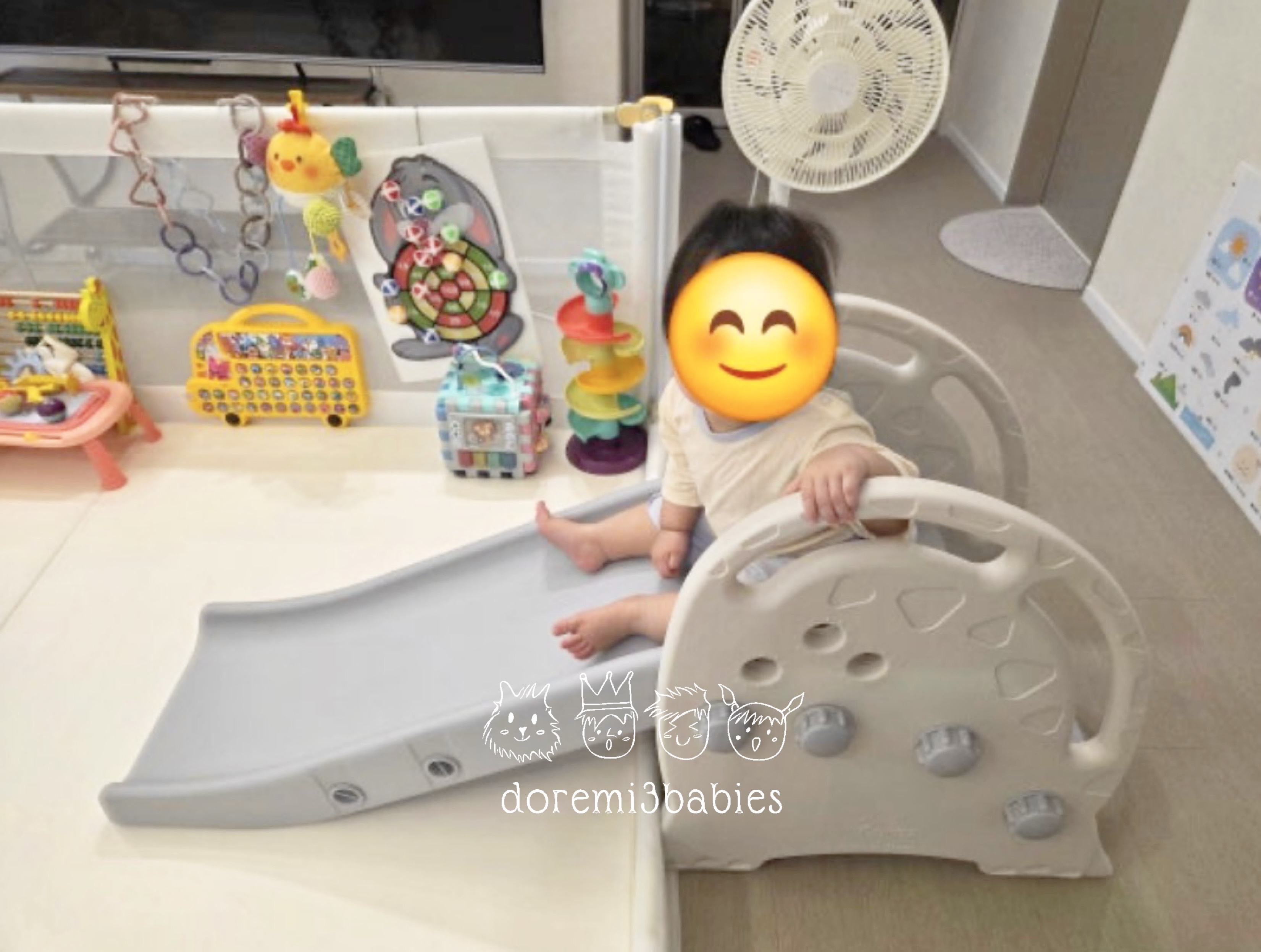 限時優惠‼️Caraz 恐龍2 in 1滑梯 