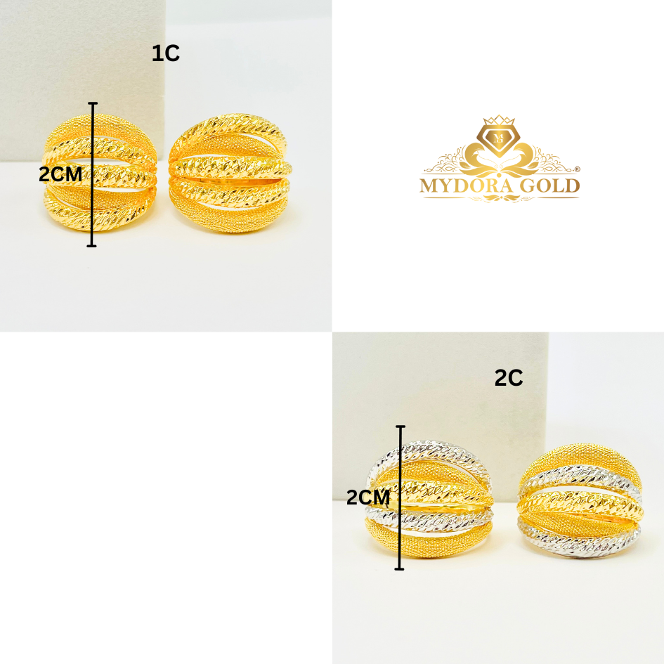 MYDORA Cincin Adira Pahat Pasir Exclusive 5 Layer (5G) l EMAS 916/22K
