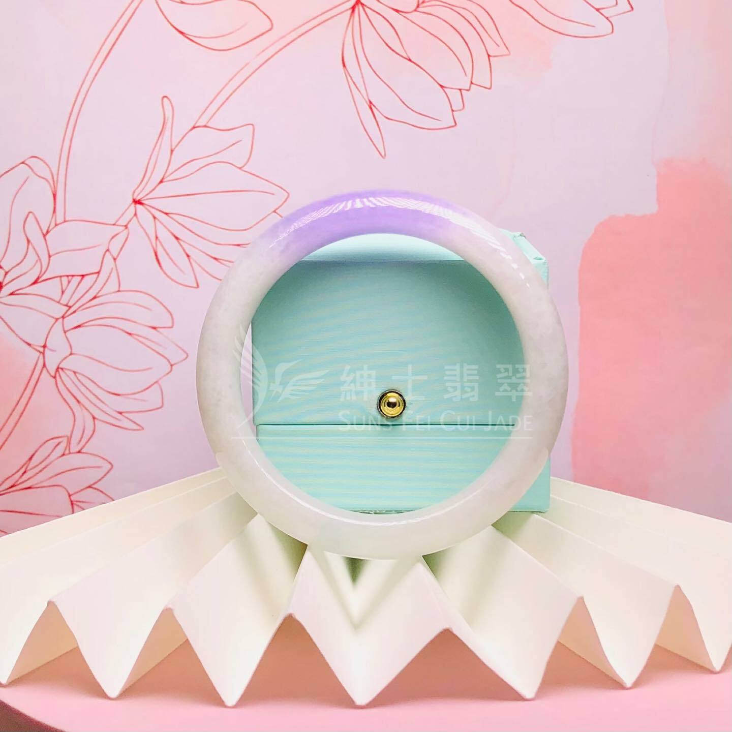 冰藍紫福鐲 55.7mm