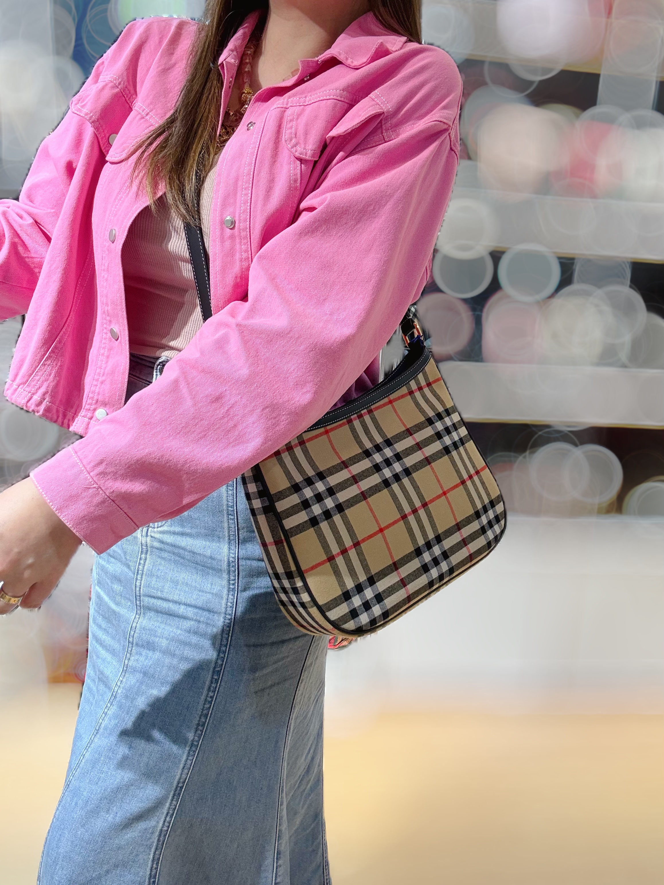 Burberry hobo archive beich check