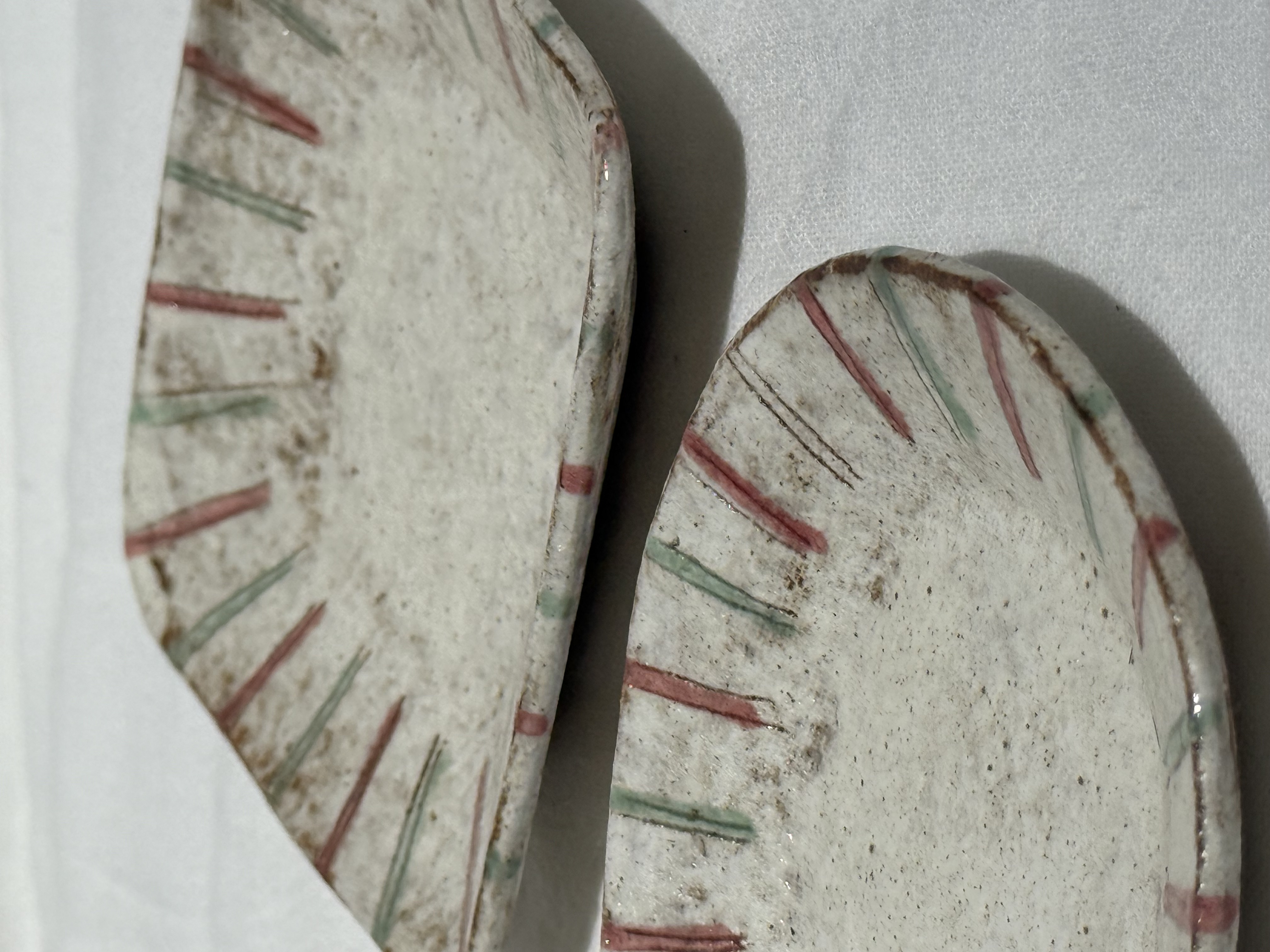 リスの木食器工房  彩色 線條 小盤 小碟