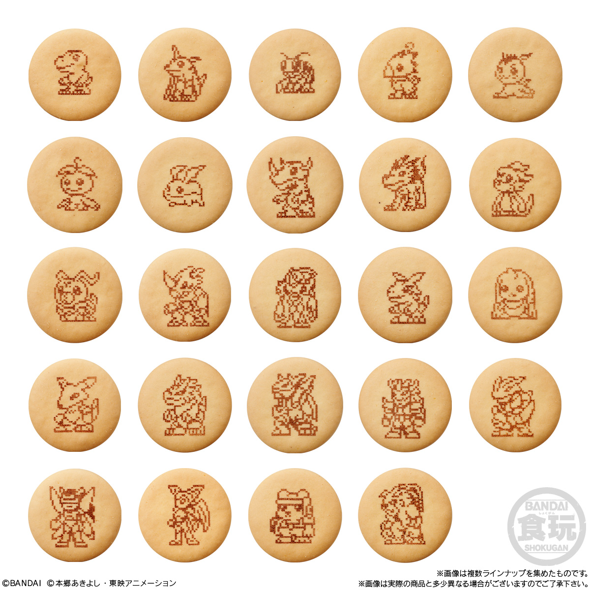 (預訂訂金 $100) (總價 $200) Bandai 數碼暴龍 數碼暴龍機包裝吊飾 & 餅乾 食玩 (原盒10盒) (行版) Digimon Digivice Package Charm & Biscuit