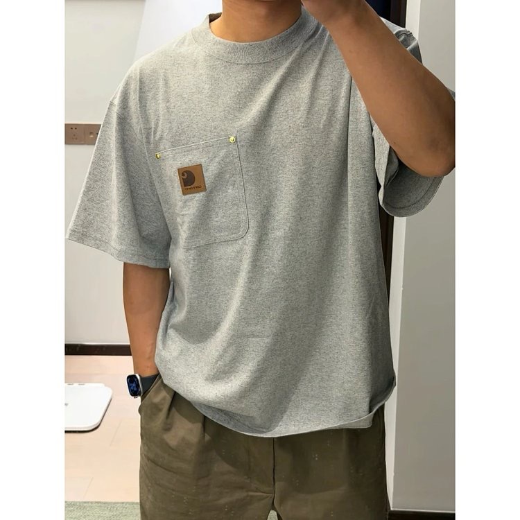 預訂 Car hartt 口袋皮標短袖Tee