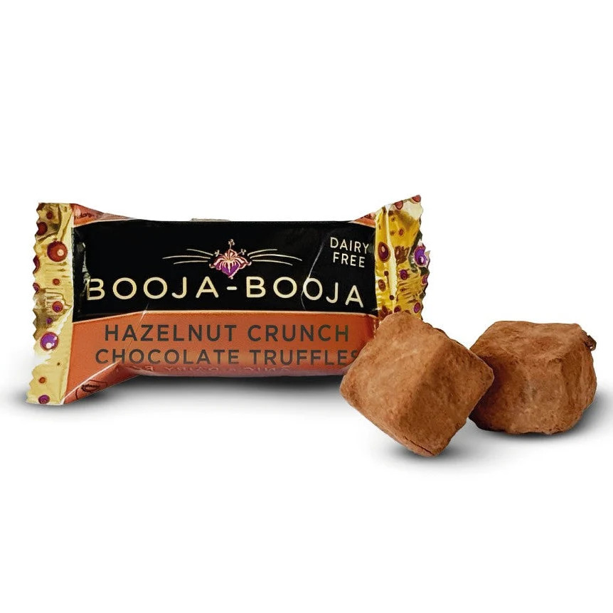 Booja Booja 有機榛子碎黑朱古力孖裝（55%可可）Hazelnut Crunch Twin Pack Truffle - Organic（23g）