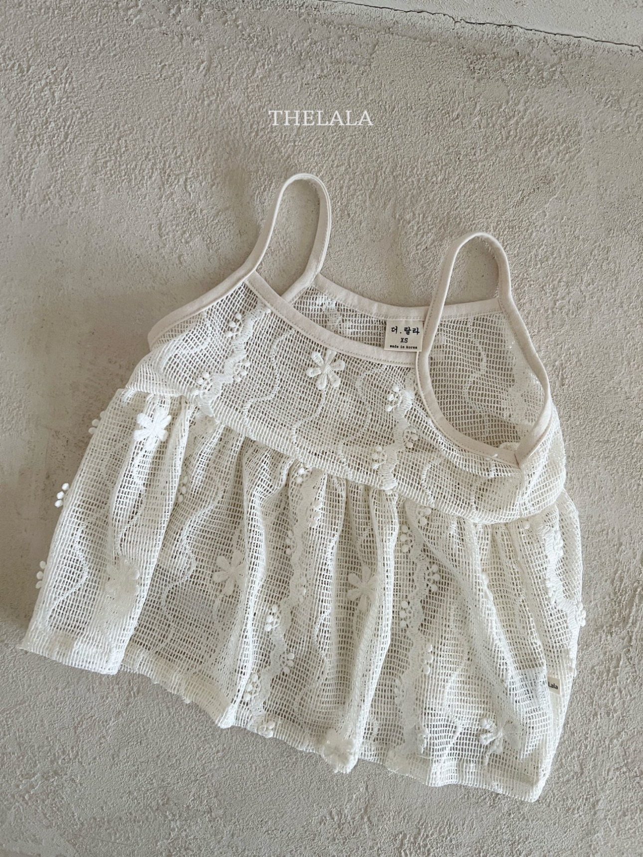 🌸預訂 韓國直送🌸🇰🇷THELALA親子款蕾絲吊帶胸衣吊帶連身裙