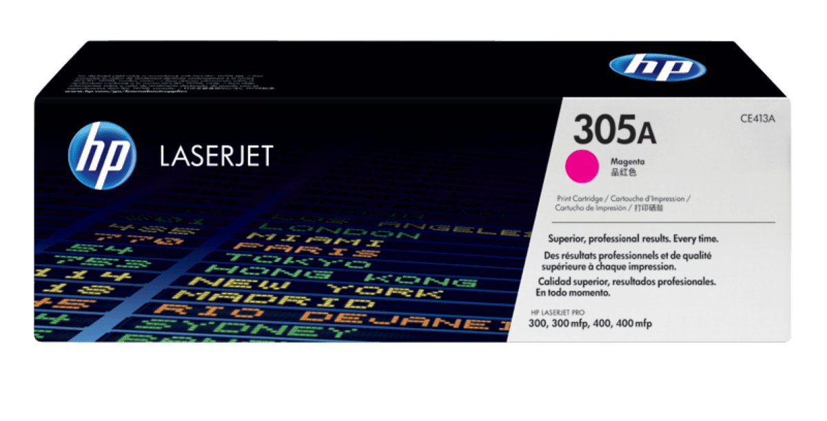 HP 305A LaserJet Toner Cartridge CE410A ~ CE413A (Compatible)