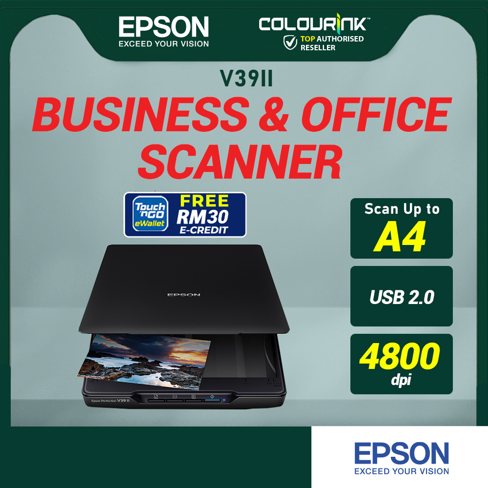 Epson V39II ES50 ES60W ESC380W Scanner Copy Pdf Micro Usb A4 Photo & Document Scan Home Office ADS-2400N ES-C580W