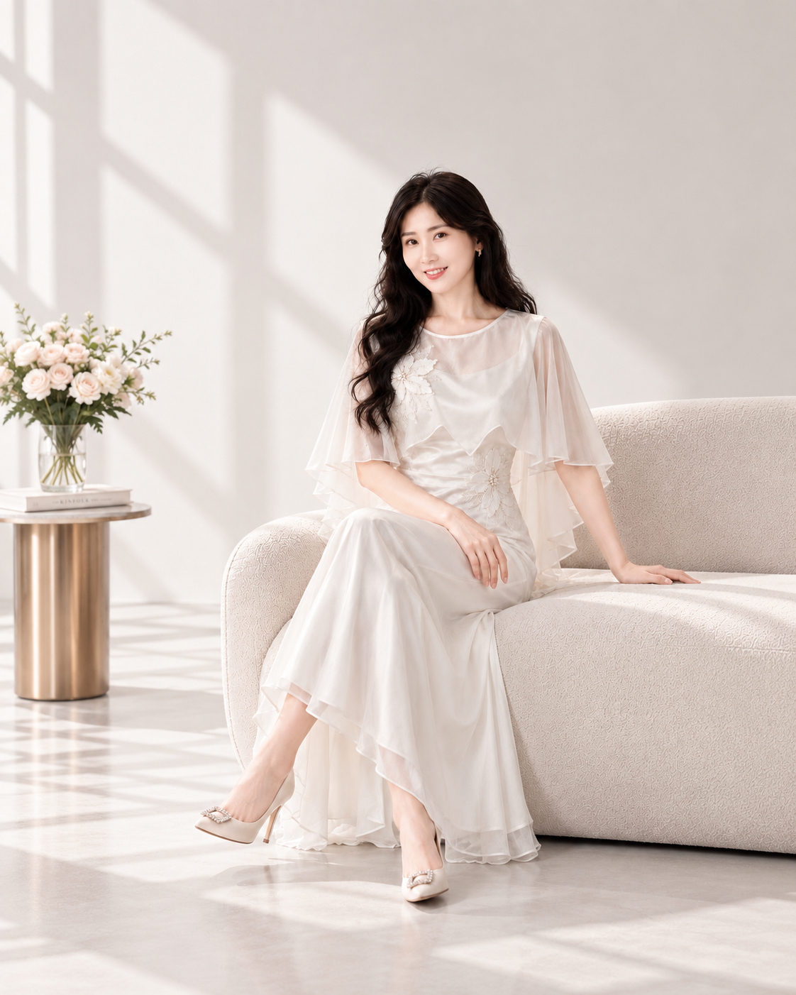 5153 Aurelia Two-Piece Midi Dress