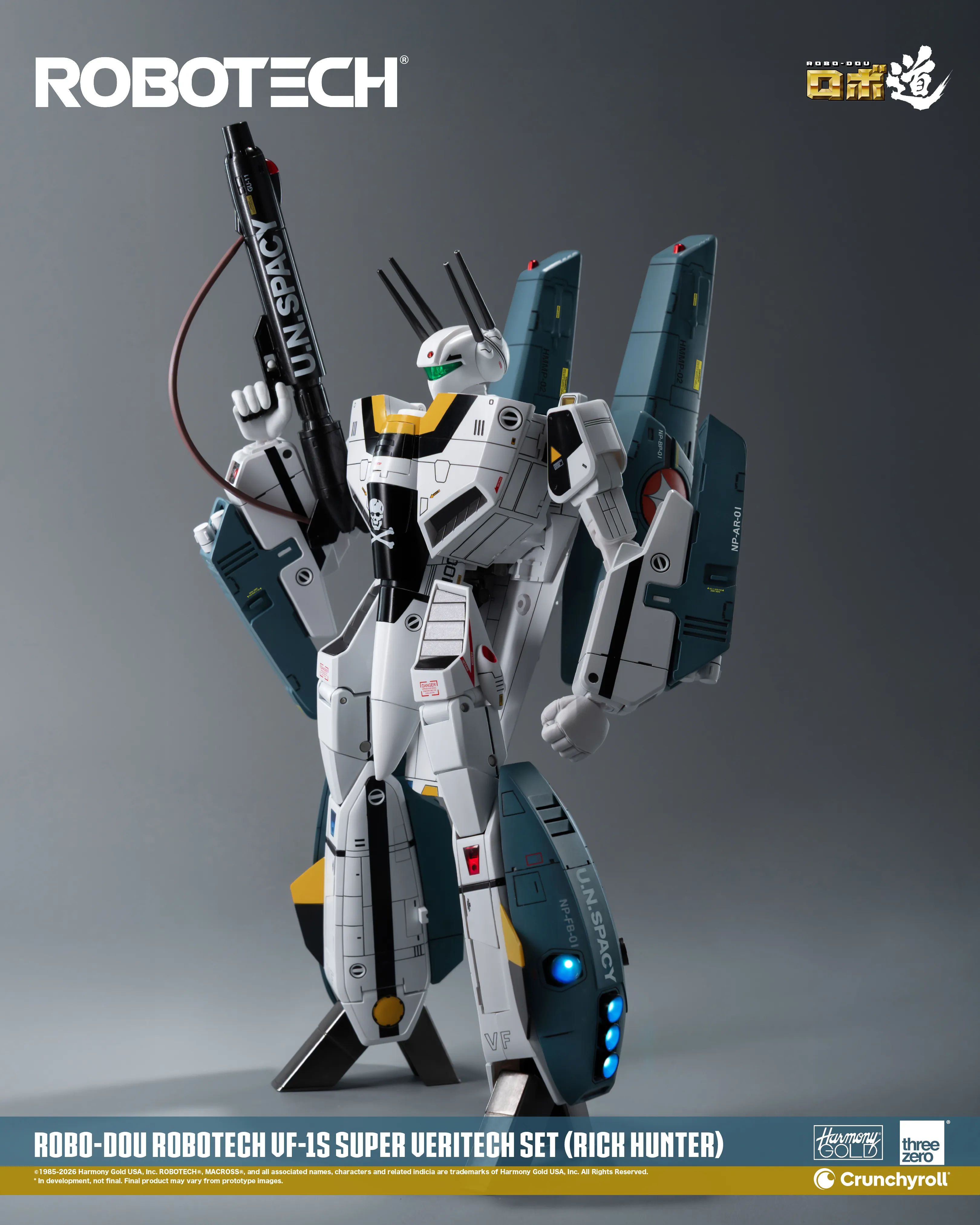 (預訂訂金 $700) (總價 $1786) threezero ROBO道 超時空要塞 Macross VF-1S 變形戰鬥機超級裝甲套裝 (獵龍 洛·福卡) (行版) ROBO-DOU Robotech VF‐1S Super Veritech Set (Rick Hunter Roy Fokker) (TZ-3Z0307) 