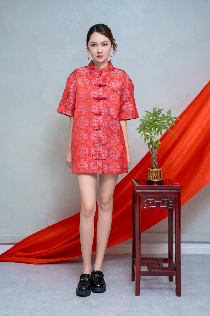 CB2671 XIU RU YI MEN BLOUSE