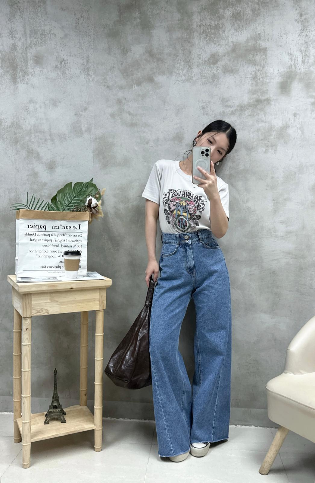 N07 復古花print Tee