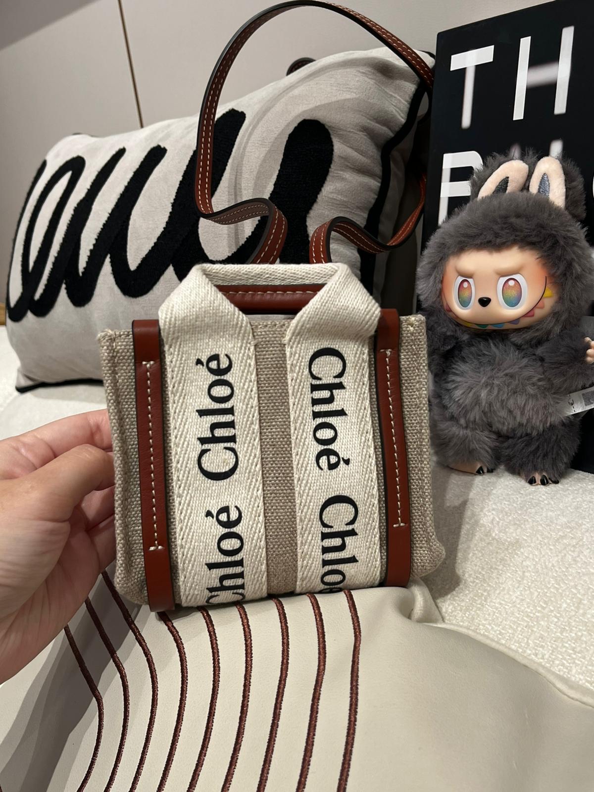 Chloe Nano Woody Crossbody Bag 100%Authentic,98%new 