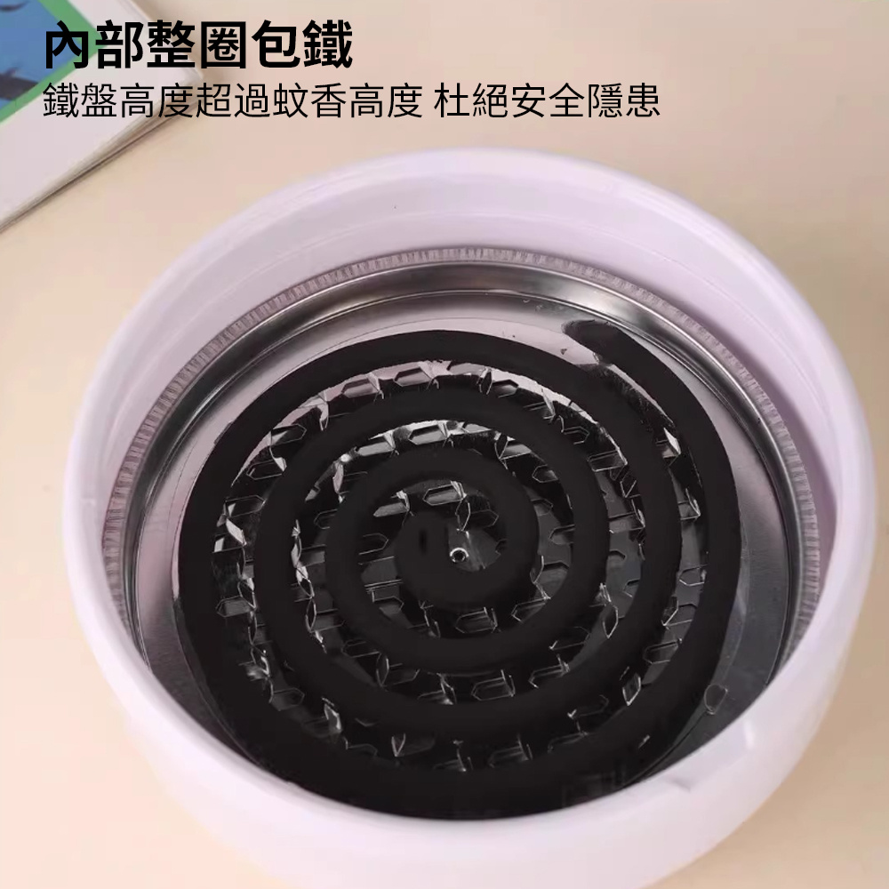 蚊香分離器 蚊香盒 防燙蚊香盤 安全蚊香盒 白色 [平行進口] HK2768
