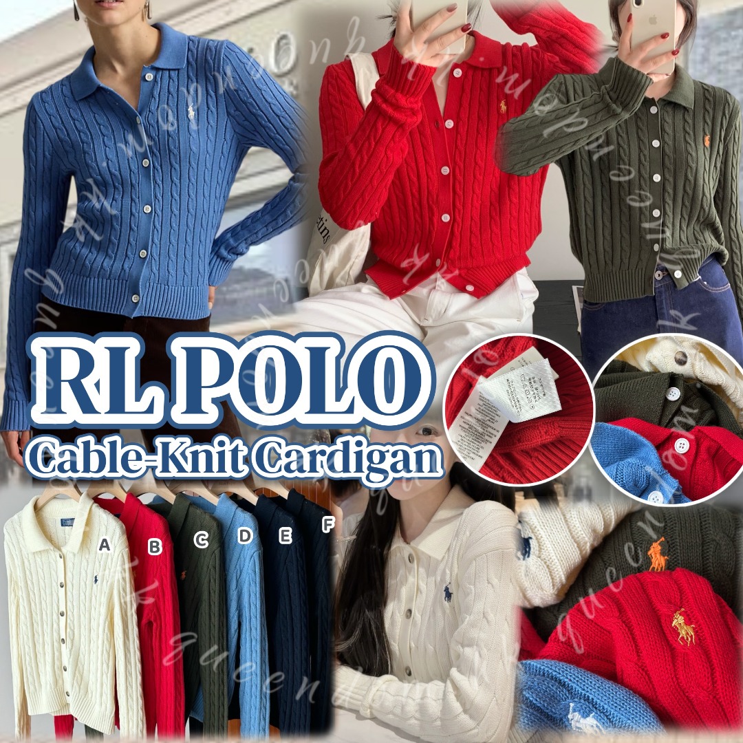 POLO RALPH LAUREN Cable-Knit Cardigan 麻花針織開襟冷衫