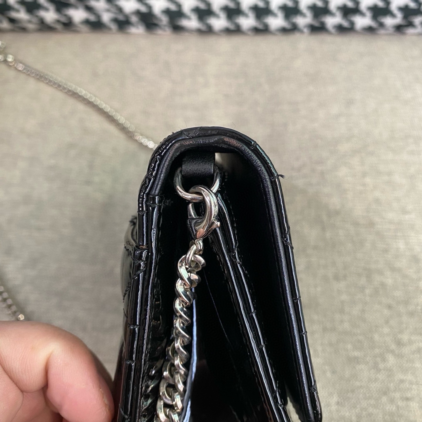 【預訂貨品】Dior黑色漆皮woc 