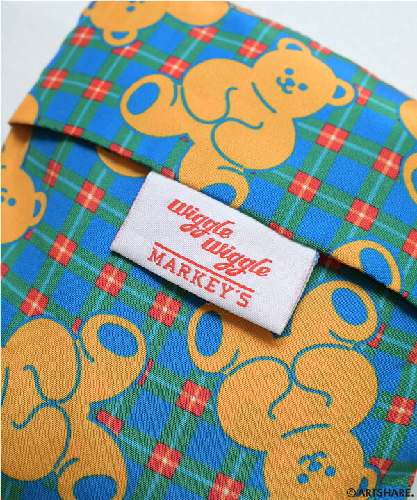 🇯🇵預訂 日本直送🇯🇵Markey’s x Wiggle Wiggle兩色花花小熊印花環保袋