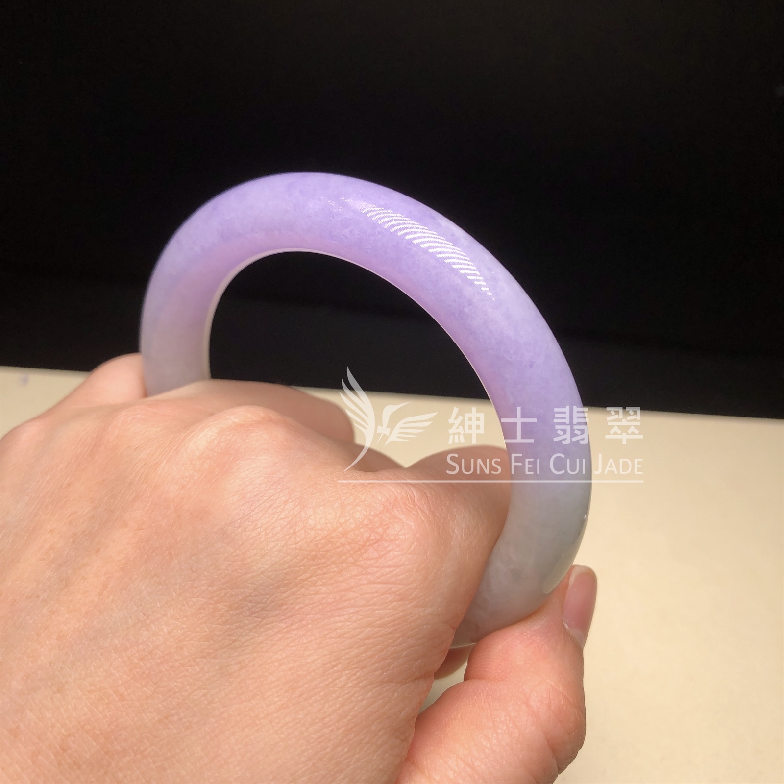 冰藍紫圓鐲55.5mm C06266