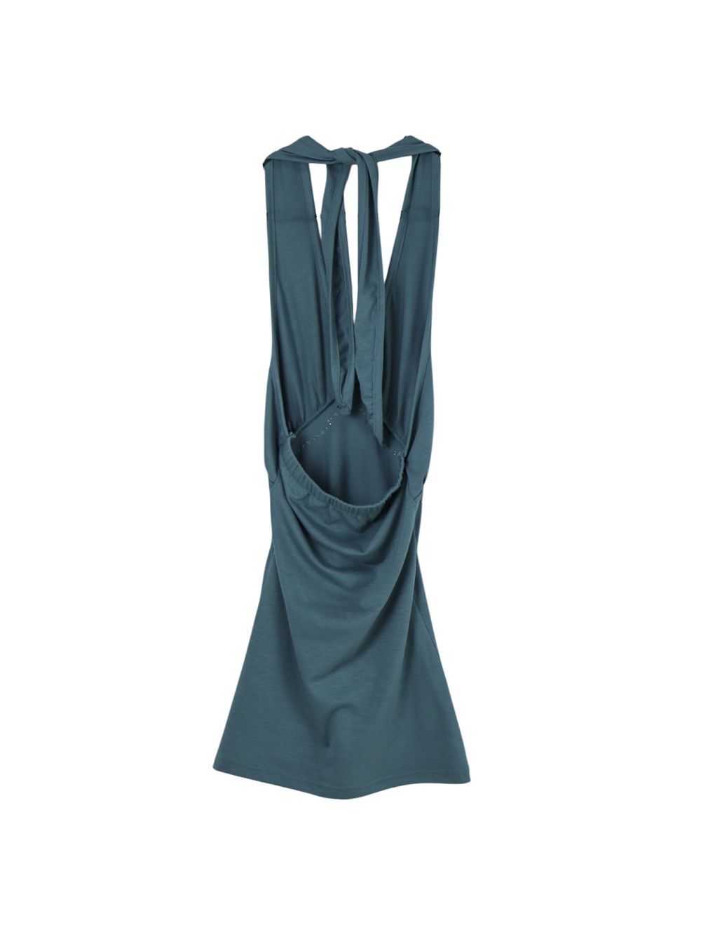 Studded Ruched Halterneck Top