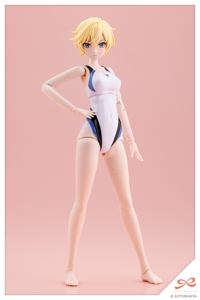 (預訂訂金 $100) (總價 $323) 壽屋 Kotobukiya 創彩少女庭園 早乙女瑠衣【桃櫻高校 競泳泳裝Ver.】夢幻風格 白海豚 (KO08789) (行版) RUI SAOTOME