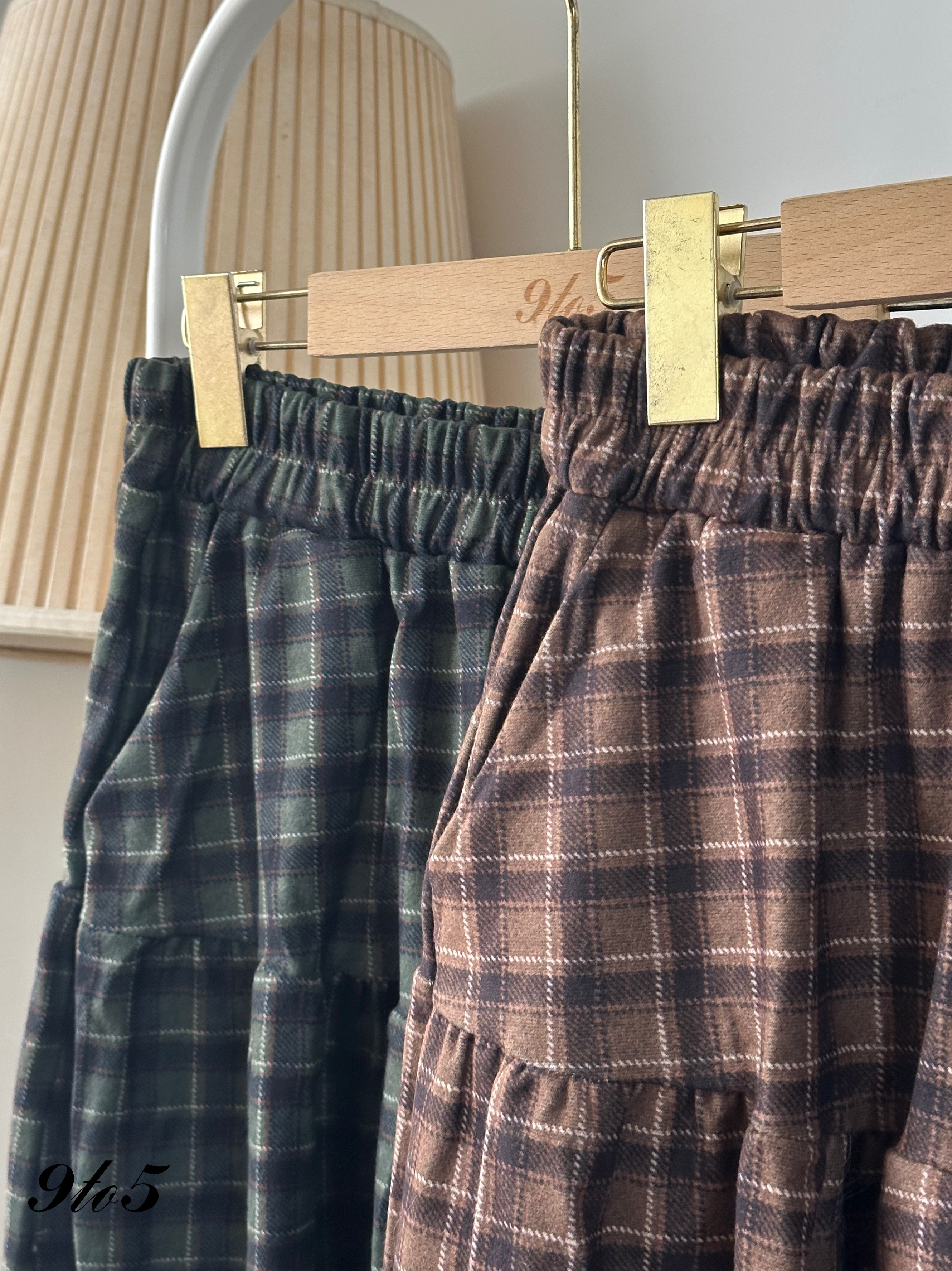 S1835 A Line Checker Pants - 3 Colors 