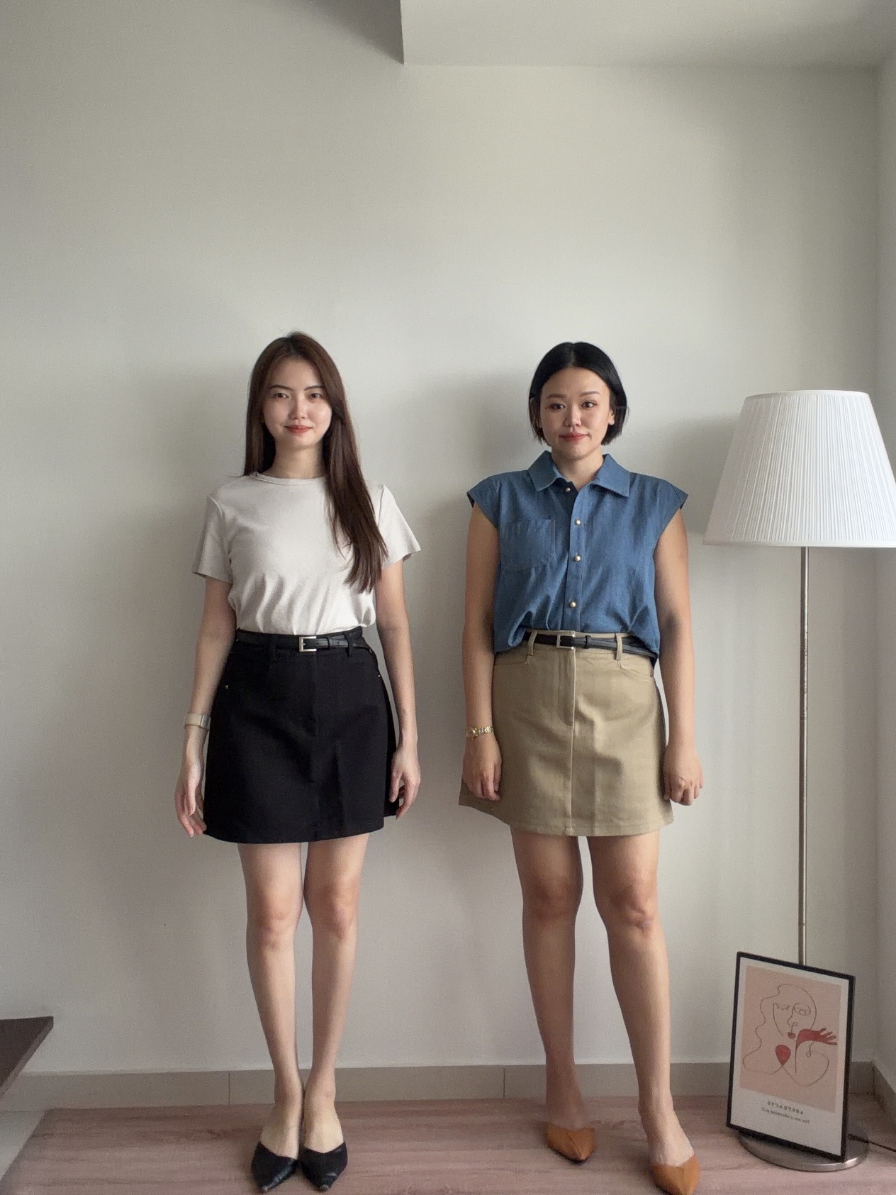 S2049 A Line Denim Skirt - 3 colors