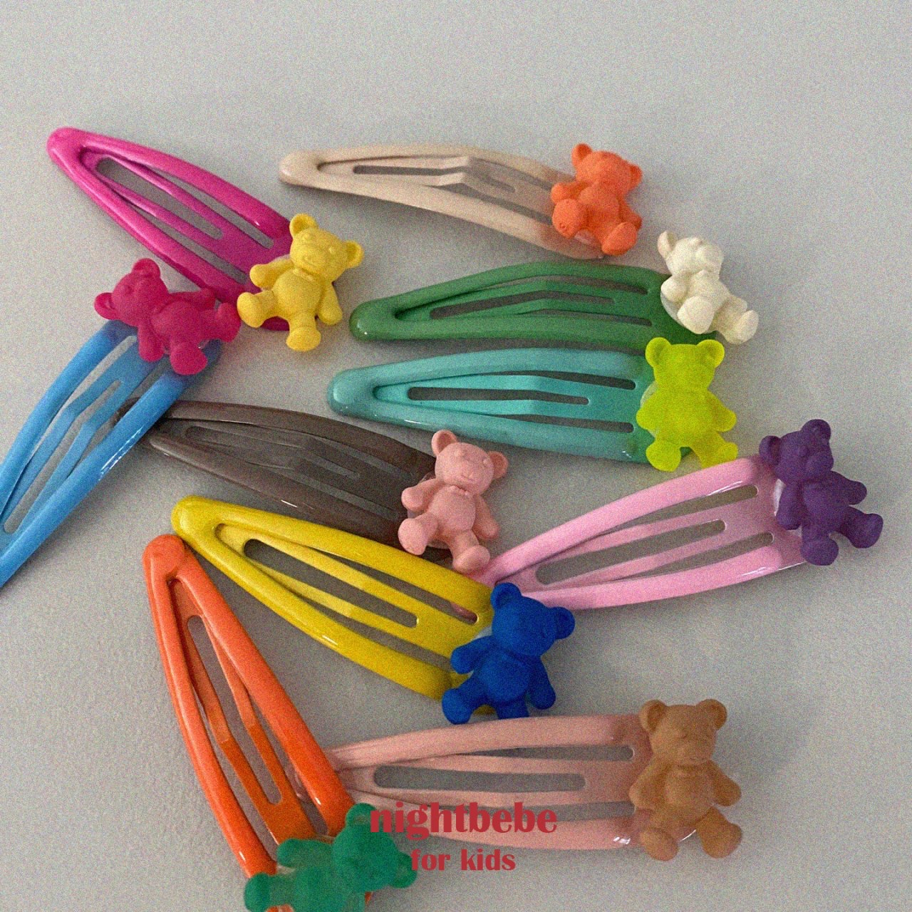 Nightbebe | Bear髮夾set 10個