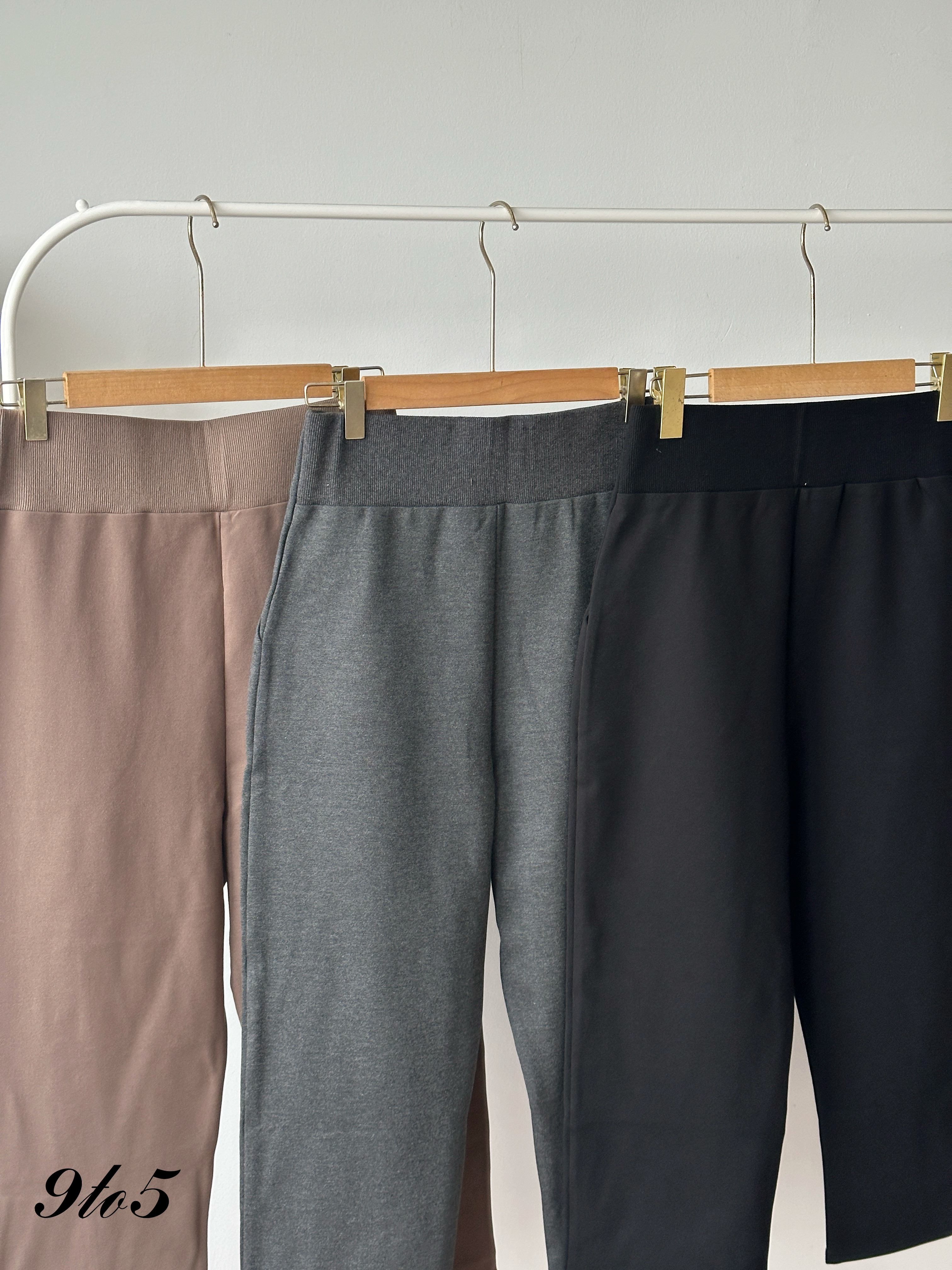 S1963 Cropped Straight Pants - 3 Colors 