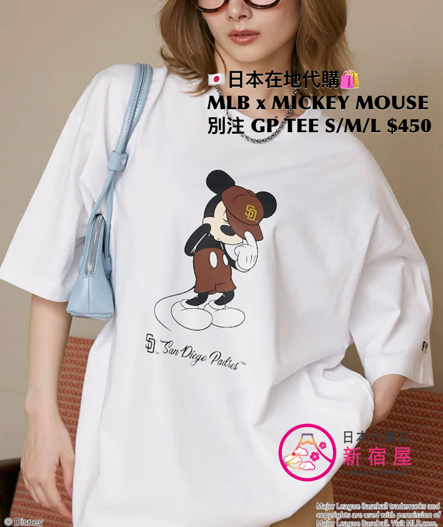 MLB x MICKEY MOUSE 別注 GRAPHIC T-SHIRT