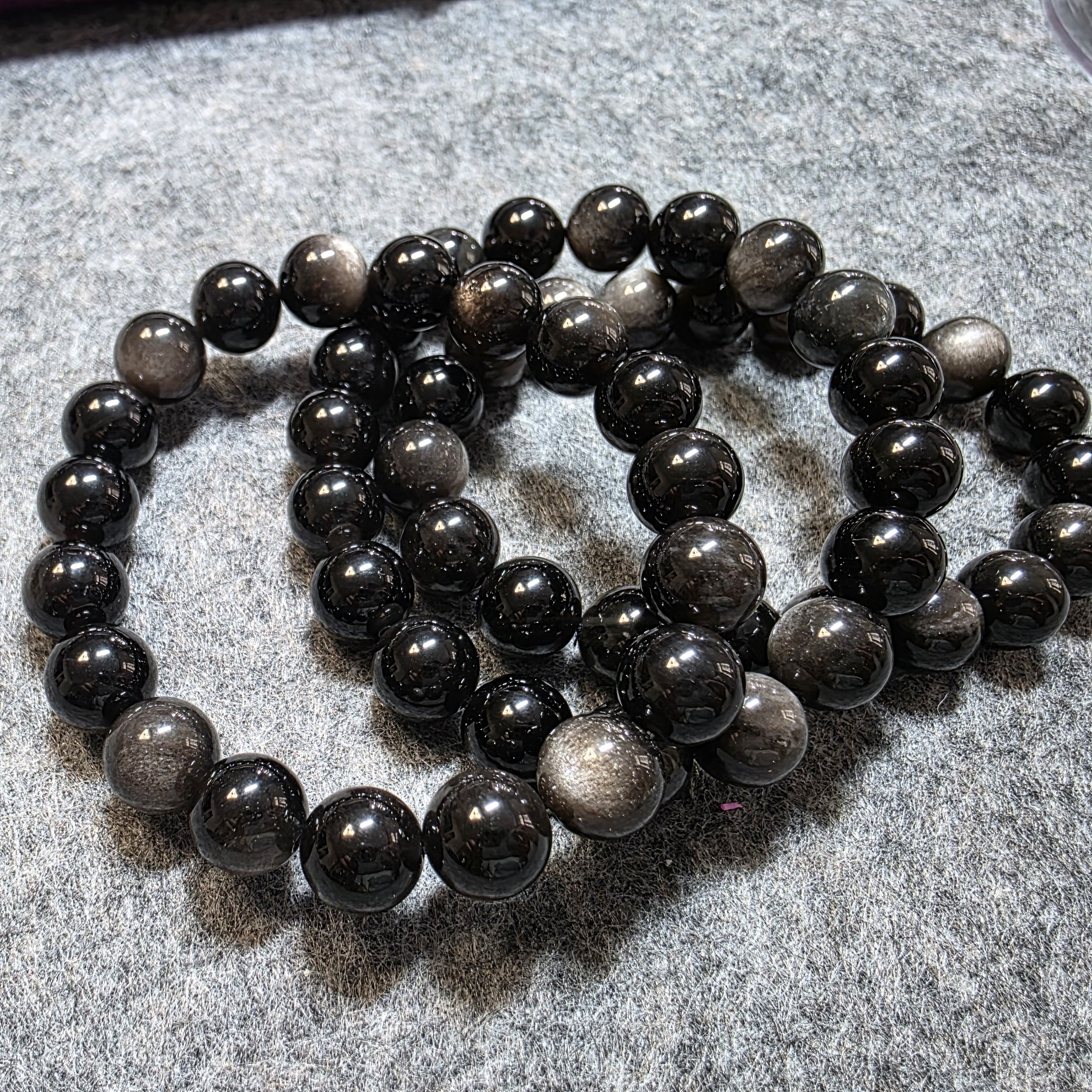 黑銀曜石手串(Obsidian)