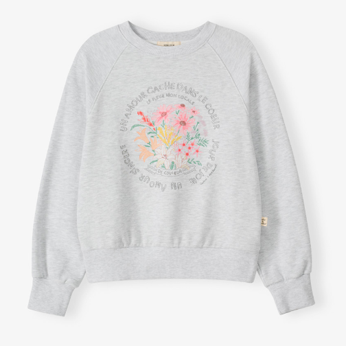 [NONLOCAL x SEOLLZZI] Bouquet Hand-Drawing Sweatshirt 