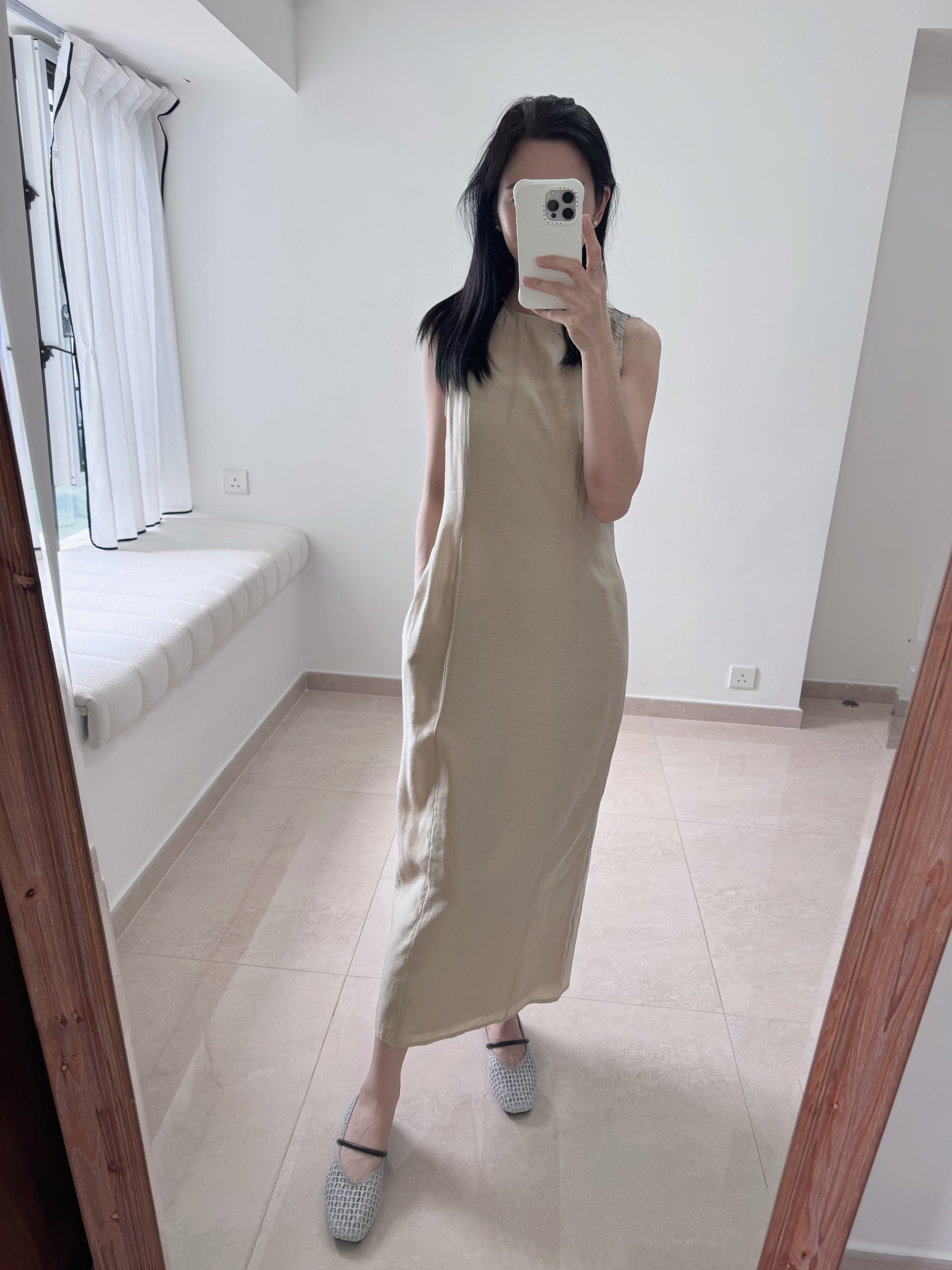 Elegant one piece long dress (with inner dress)