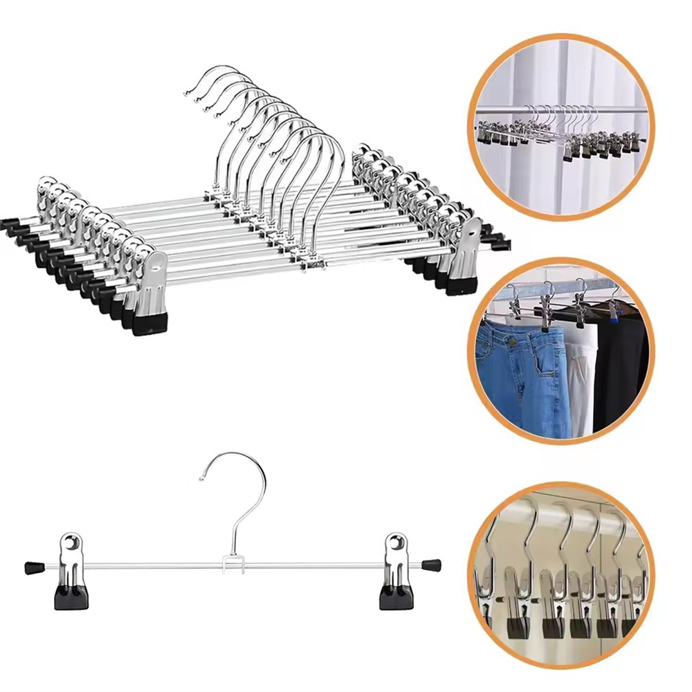 10pcs 衣褲夾衣架 黑色 28-30cm UB0243