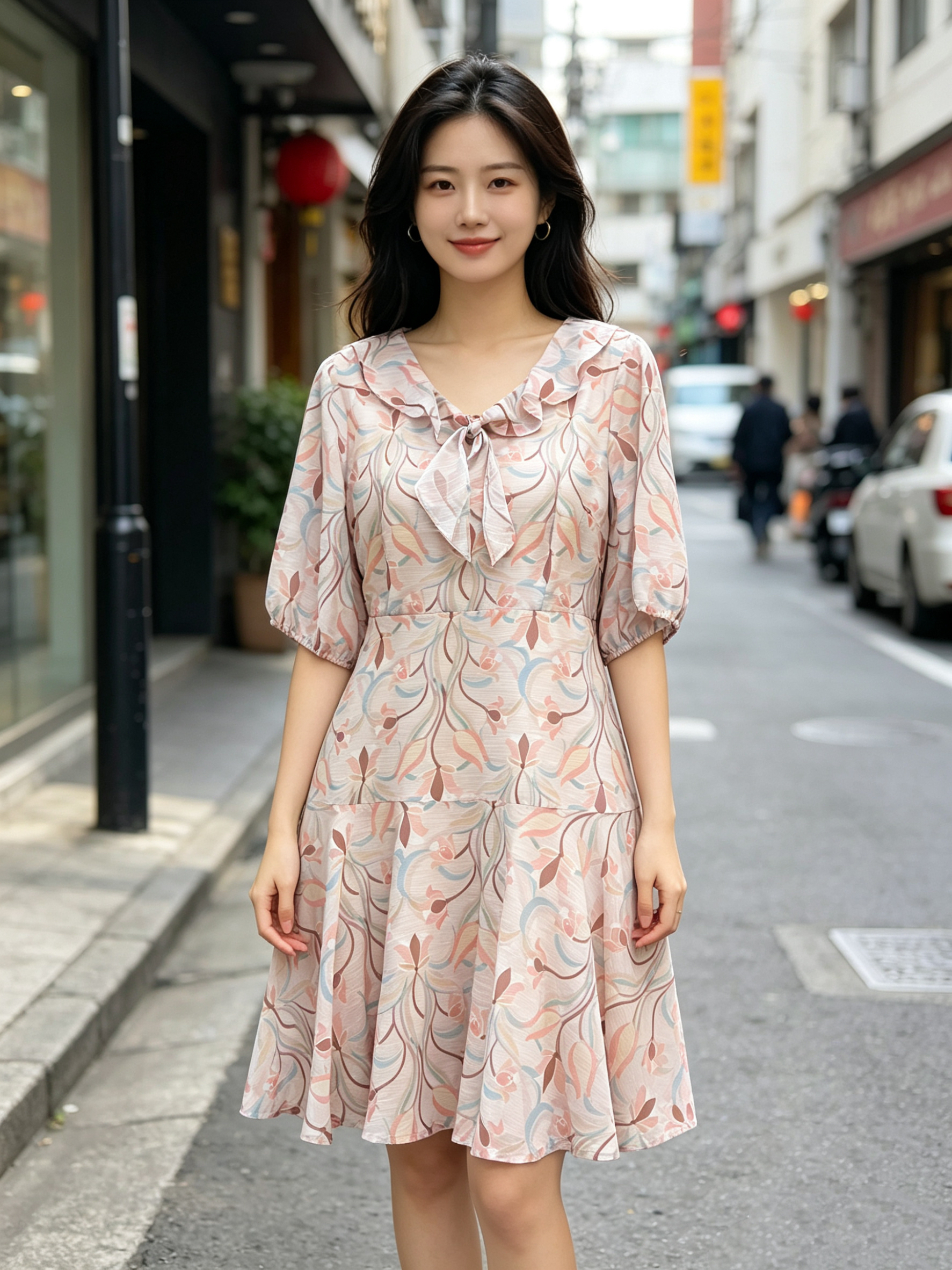 Special Printed Classic Dress