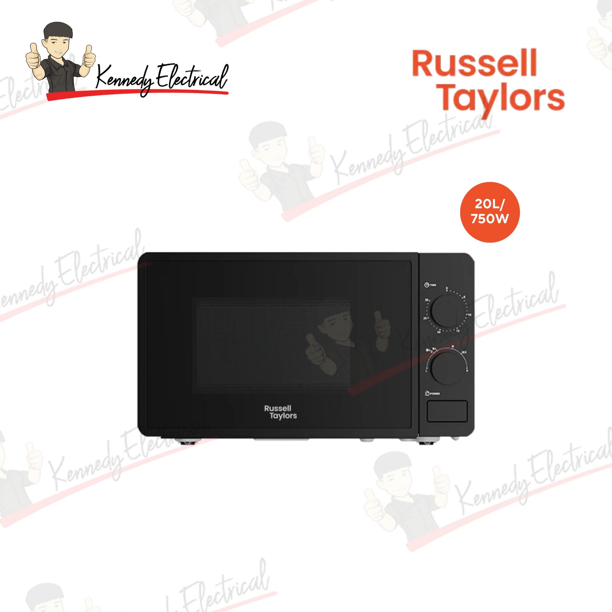 Russell Taylors 20L Microwave Oven Black (M1)