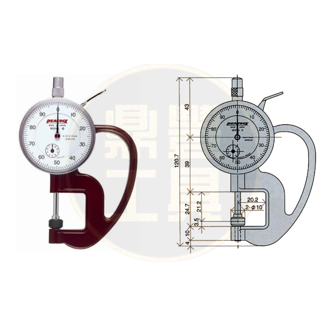 日本得樂TECLOCK 厚薄計 SM-112