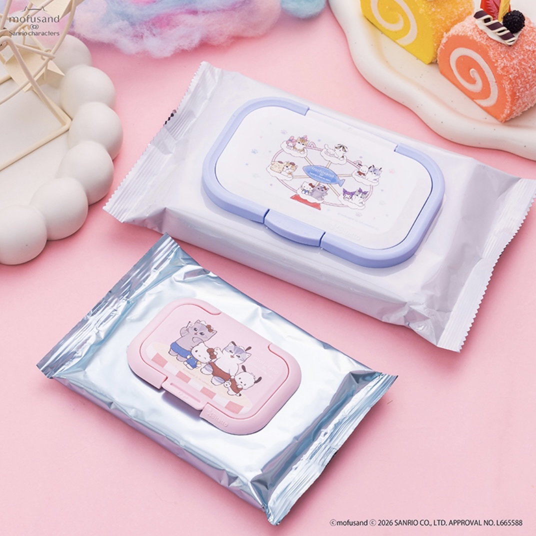 Mofusand 鯊魚貓 濕紙巾蓋套裝｜預訂