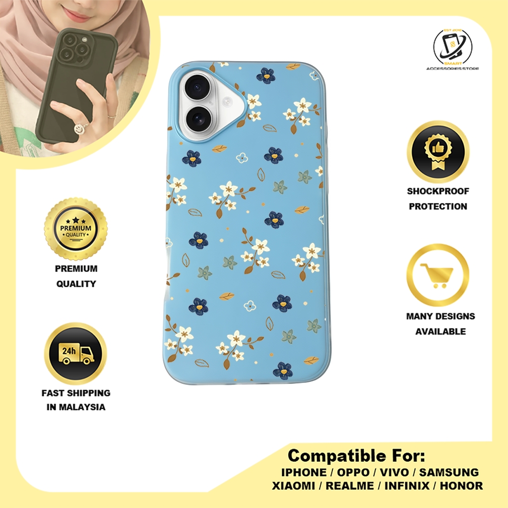 JELLY CASE PHONE FOR IPHONE - DESIGN FLOWER A