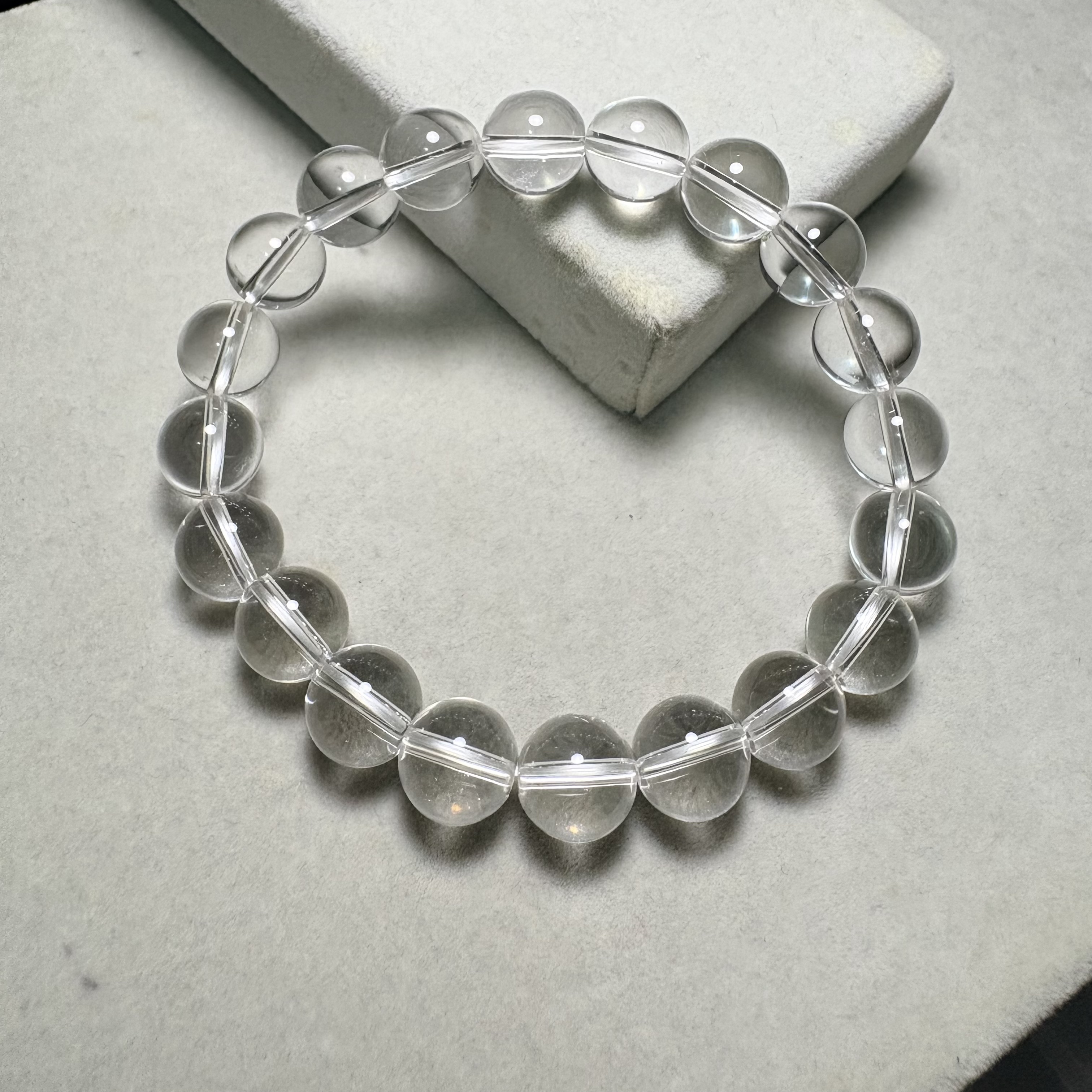 10mm白水晶天然晶石手串No.S4388