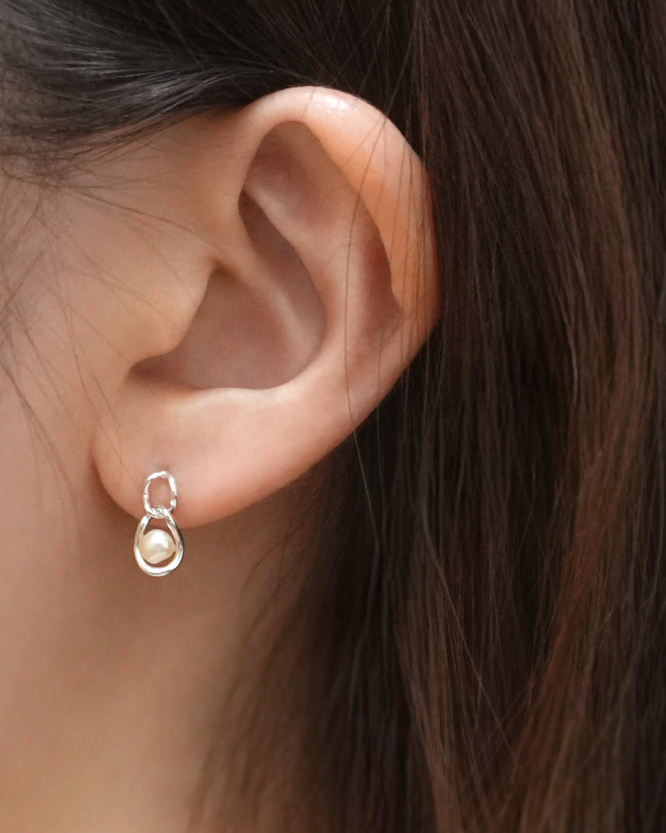 Gentle Embrace Pearl Earrings