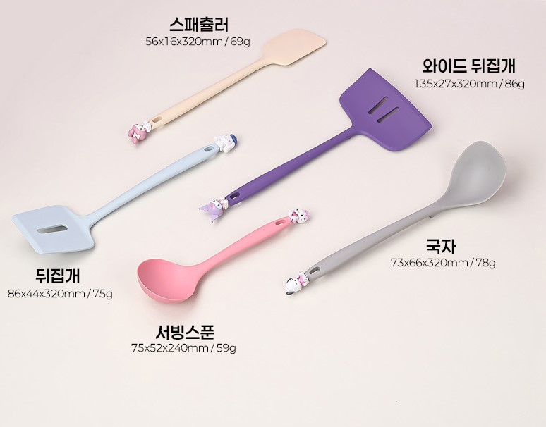 【預訂】韓國直送 Sanrio 公仔矽膠烹飪用具