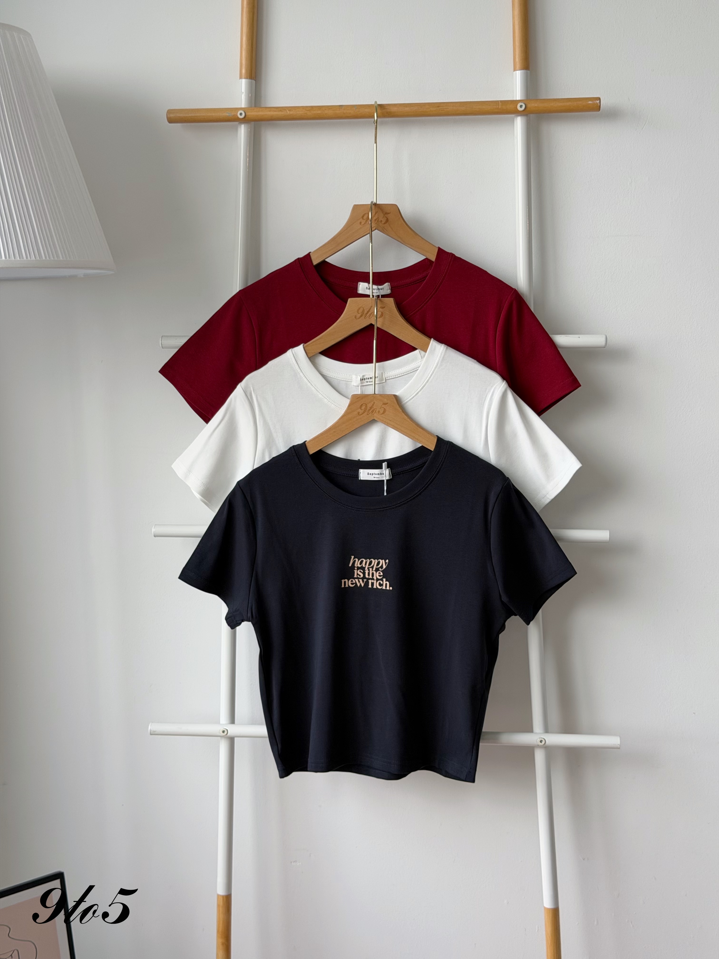 T4464 Short Sleeve Wording Tee - 3 Colors