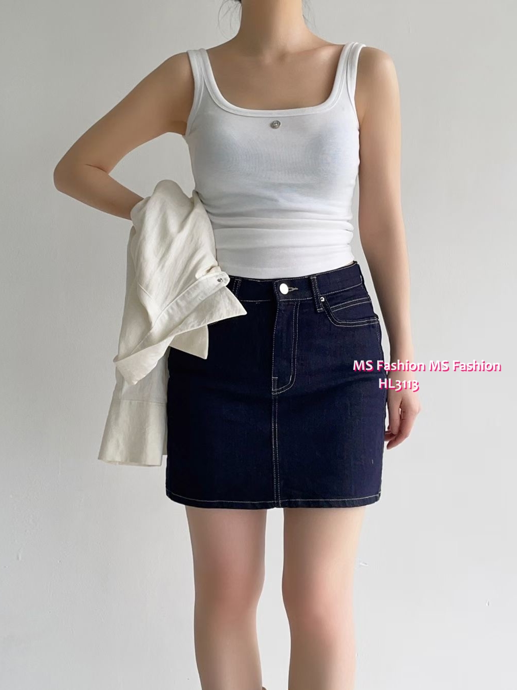 HL3113 韓國👖Howluk短身牛裙