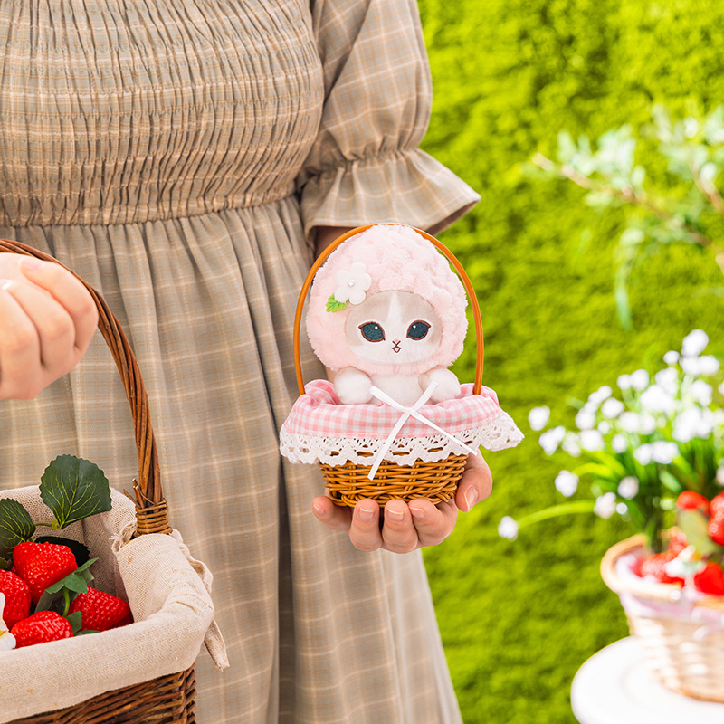🎀【預訂】mofusand  MERCI STRAWBERRY 公仔 - Pink