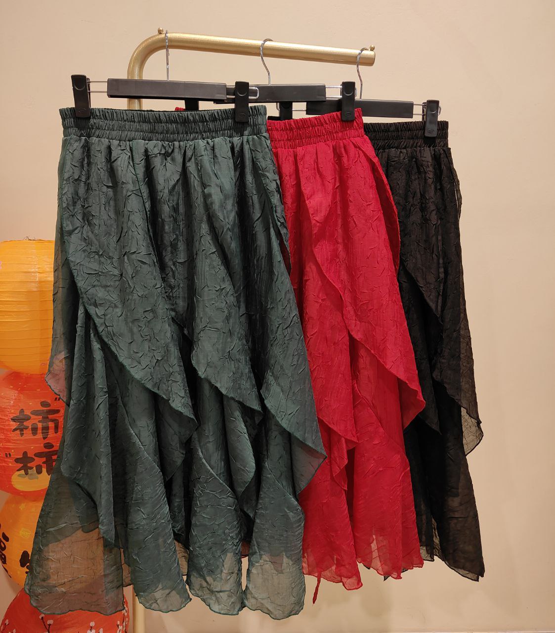 不规则塑胶头半裙 1396